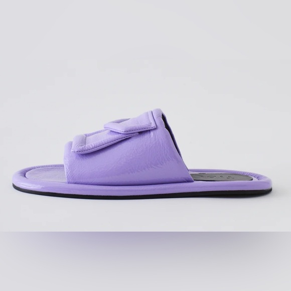 Tibi Beryen Naplack Sandal (36) Lavender - Picture 2 of 4